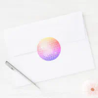 Mirrorball Disco Ball Classic Round Sticker