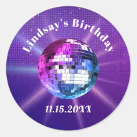 Disco Ball Classic Round Sticker