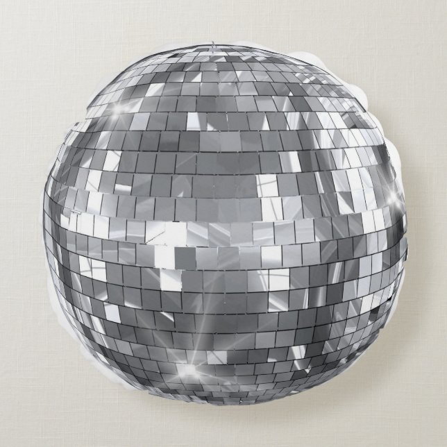Disco Ball Round Pillow (Front)