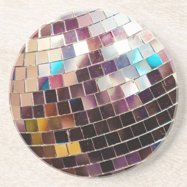 Disco Ball Sandstone Coaster (Front)