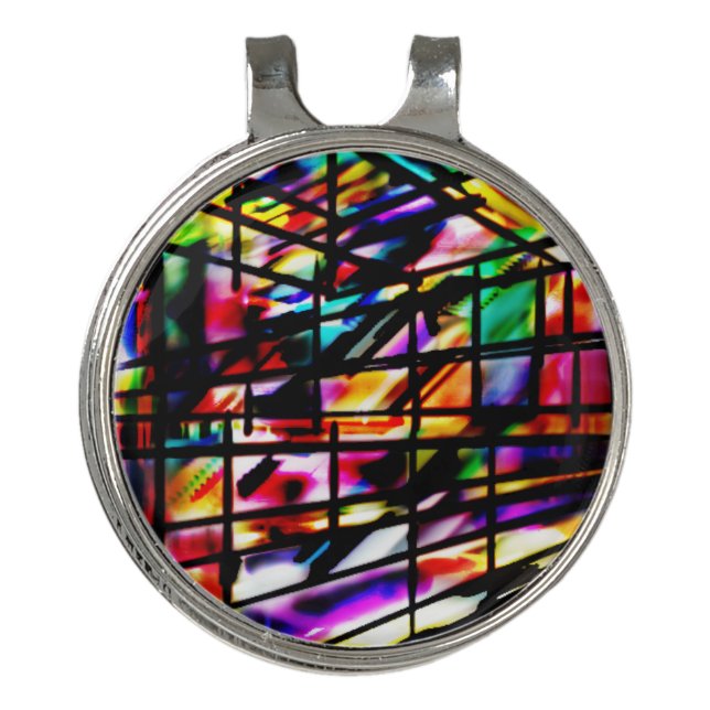 Disco Ball  shine  Golf Hat Clip (Front)