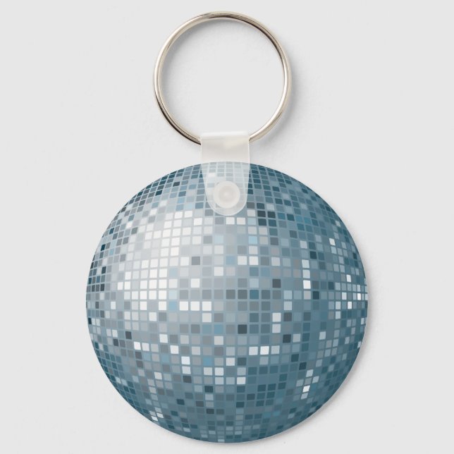 Disco Ball Silver Keychain (Front)