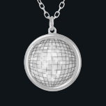Disco Ball Silver Plated Necklace<br><div class="desc">A chic and stylish necklace featuring a silver disco ball! Perfect gift for a 1970s lover or disco bachelorette party favor.</div>