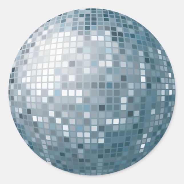 Disco Ball Silver Sticker (Front)