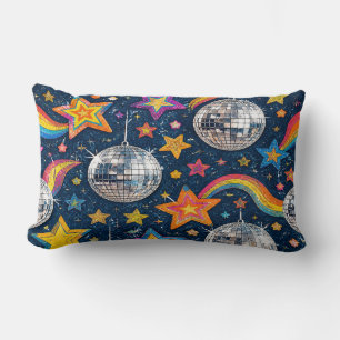 Disco Ball Stars Pillow