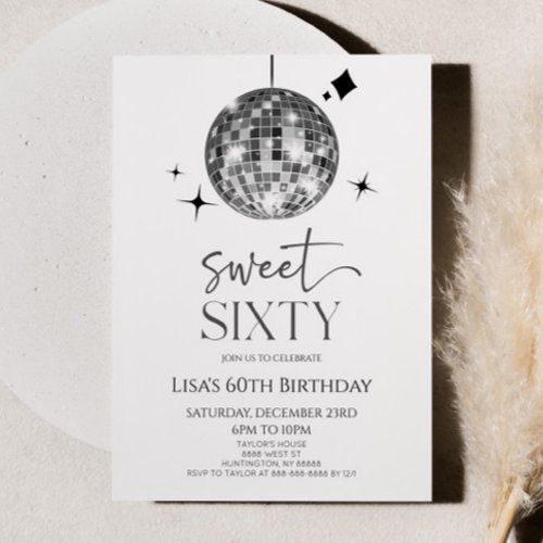 Disco Ball Sweet Sixty 60th Birthday Party