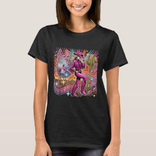 Disco Ball Tattoo Pink Cowboy Cowgirl _1  T-Shirt