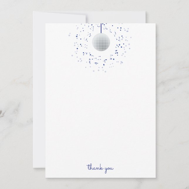Disco Ball Thank You Card (Front)