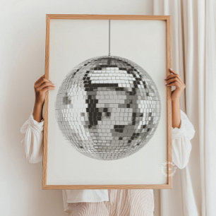 Disco Ball Wall Art Print Poster