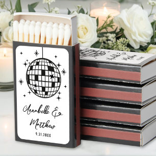 Disco Ball Wedding Matchboxes