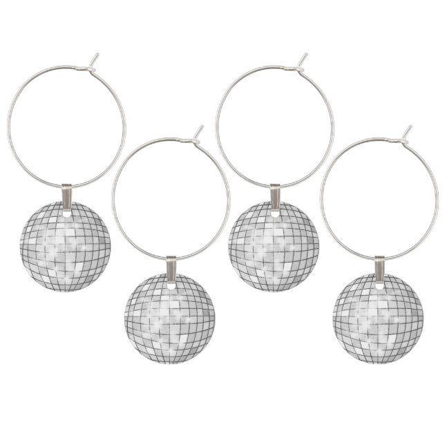 Disco Ball Wine Charm (Staggered)