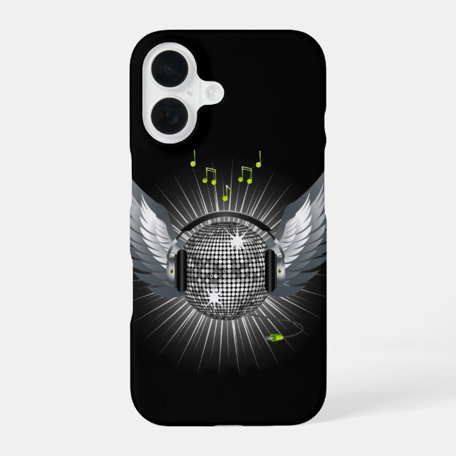 Disco Ball Wings Iphone Case (Back)