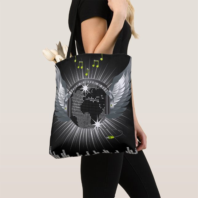 Disco Ball With Wings Tote Bag (Creator Uploaded)
