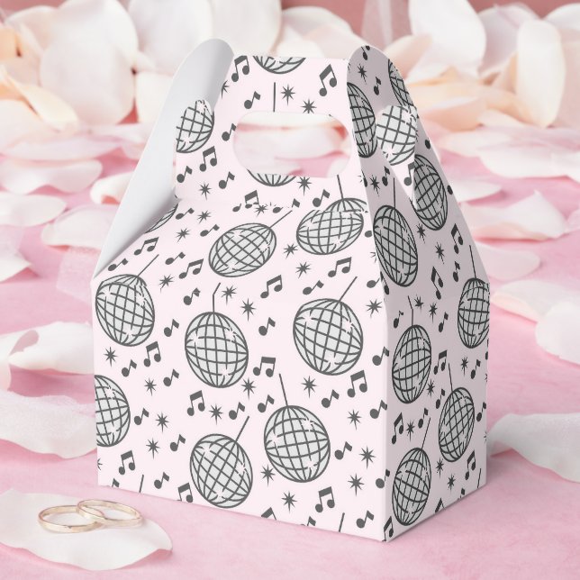 Disco Balls and Music Notes Favor Boxes (Wedding)