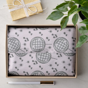 Disco Balls and Music Notes Pattern Tissue Paper