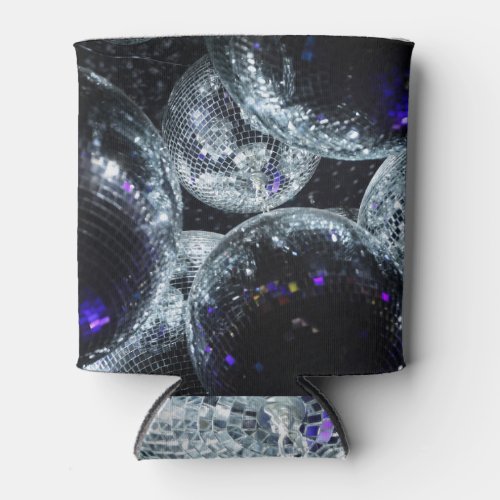 Disco Balls Dark Party Atmosphere Can Cooler