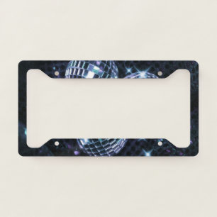 Disco Balls Glam #4 #retro #wall #art License Plate Frame