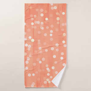 Disco balls in dark bath towel