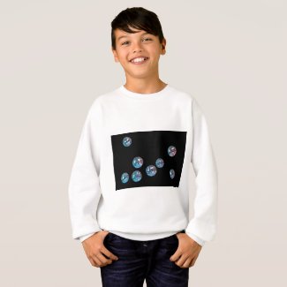 disco balls in empty space sweatshirt