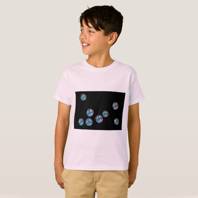 disco balls in empty space T-Shirt (Front Full)