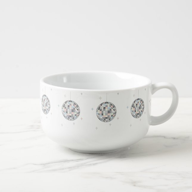 Disco Balls Soup Mug (Left)