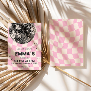 Disco Birthday Invite