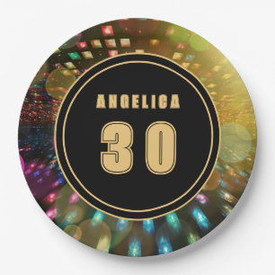 Disco Birthday Paper Plates