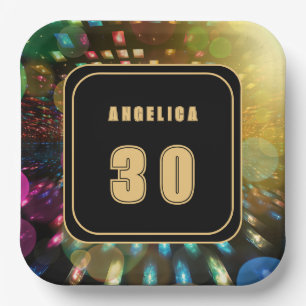 Disco Birthday Paper Plates