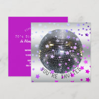 Disco Birthday Purple | Retro 70s Disco Party