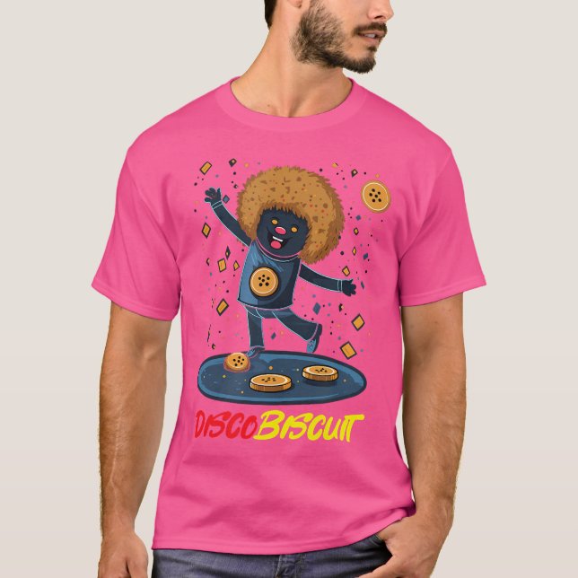 Disco Biscuit 90S Rave-Inspired Dancing Cookie T-Shirt (Front)