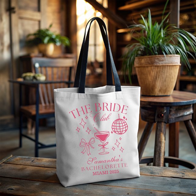 Disco Bride Club Bachelorette Tote Bag (Creator Uploaded)