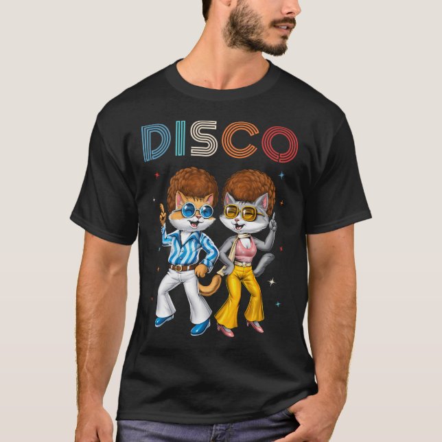 Disco Cats T-Shirt (Front)