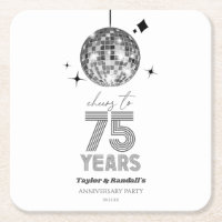 Disco Cheers 75 Years Wedding Anniversary Party