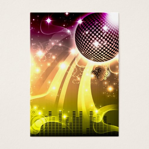 disco cityscape business card templates