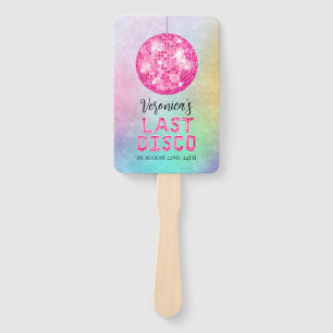 Disco Cowgirl Bachelorette Hand Fan