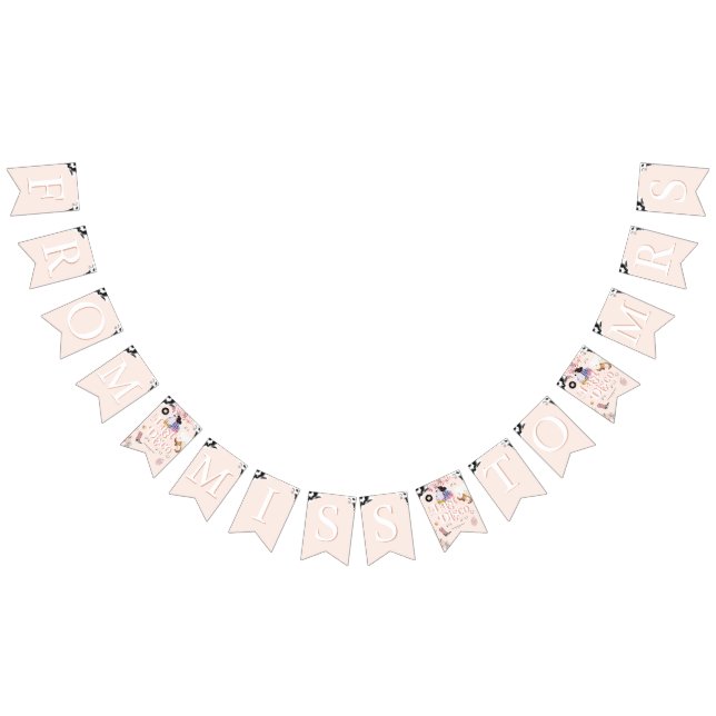 Disco Cowgirl Bachelorette | Miss to Mrs Bunting Flags (All)