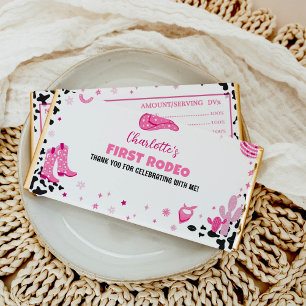 Disco Cowgirl Birthday Hershey Bar Favors