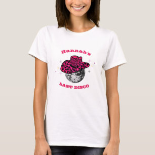 Disco Cowgirl cute and pink bachelorette T-Shirt