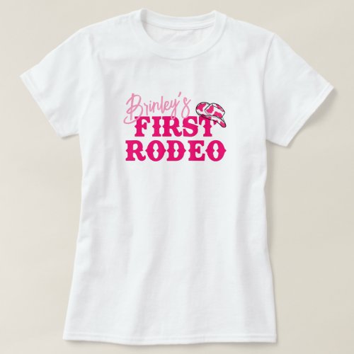Disco Cowgirl First Rodeo T_Shirt