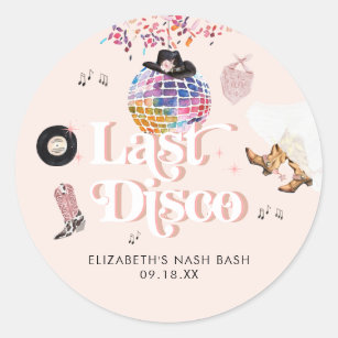 Disco Ball Classic Round Sticker