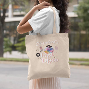 Disco Cowgirl Nashville Pink Rodeo Bachelorette Tote Bag
