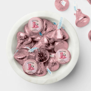 Disco Cowgirl Pink Birthday Party Hershey®'s Kisses®