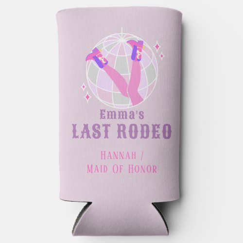 Disco Cowgirl Rodeo Bachelorette Space Cowgirl Seltzer Can Cooler