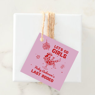 Disco Cowgirl Rodeo Bachelorette Weekend Favor Tags