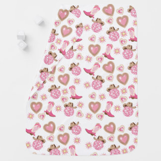 Disco Cowgirl Valentine Baby Blanket