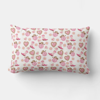 Disco Cowgirl Valentine Lumbar Pillow
