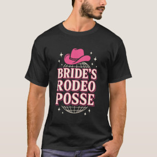 Disco Cowgirl Western Bachelorette Cowgirl Party B T-Shirt