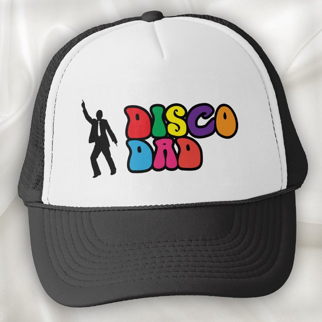 Disco Dad - A Psychedelic Gift for Dad Trucker Hat (Creator Uploaded)
