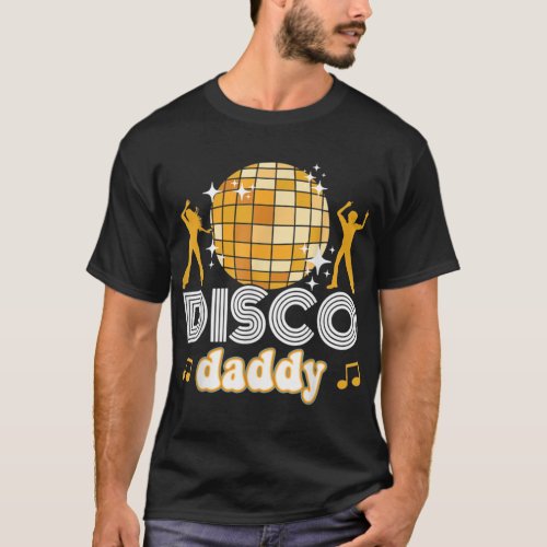  Disco Daddy Retro Matching 60s 70s Party Costume  T_Shirt