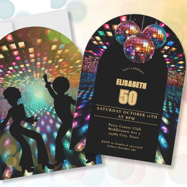 Disco Dance Birthday Invitation (Creator Uploaded)